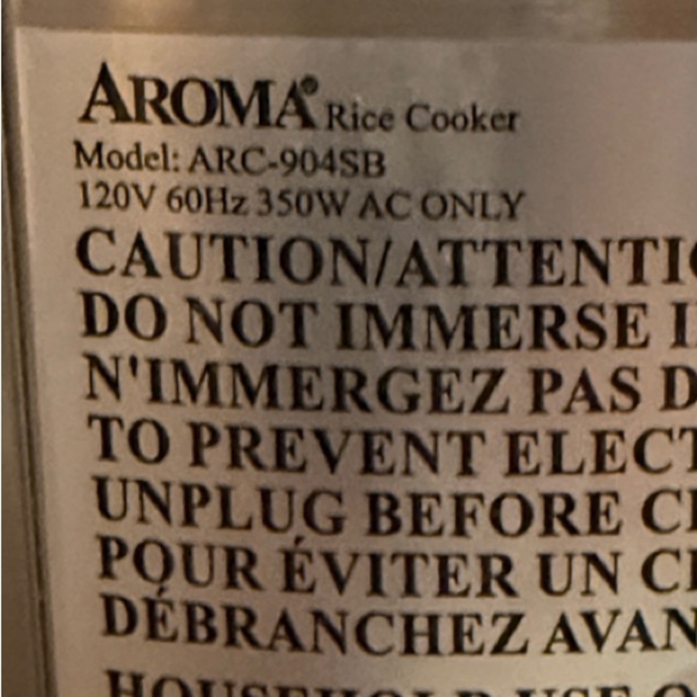 Aroma Stainless Steel Rice Cooker - Picture 4 of 6